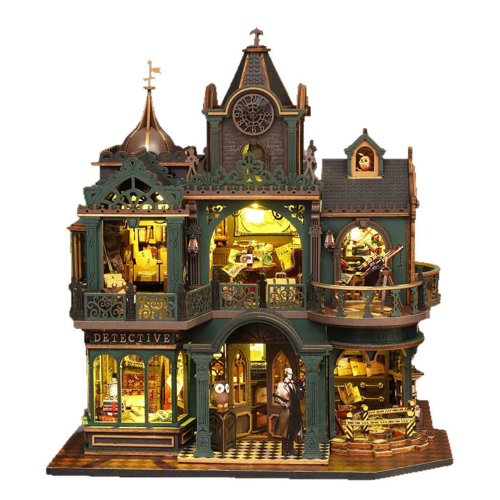 Diy Miniature Doll House Kit Casa Dollhouse Furniture Light Home Handmade Assembly Toys Birthday Gifts  Wooden Kits Toy