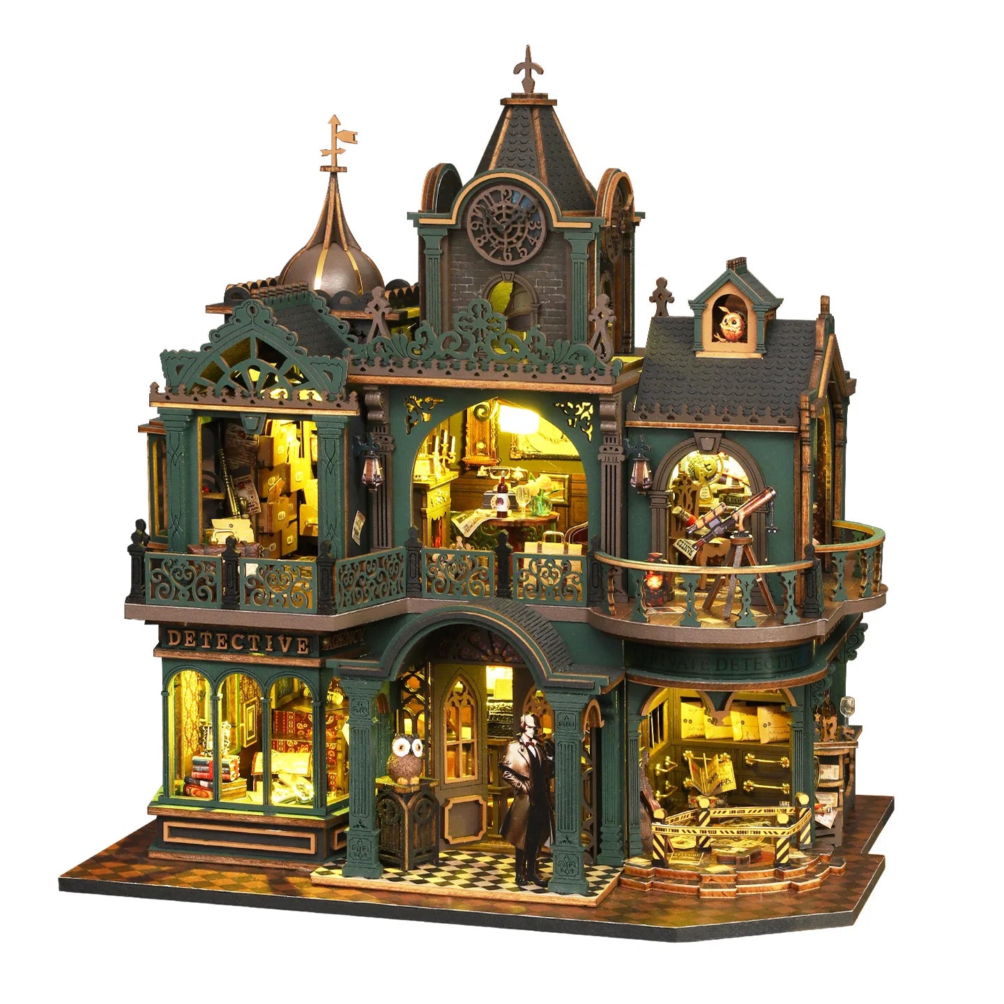 Diy Miniature Doll House Kit Casa Dollhouse Furniture Light Home Handmade Assembly Toys Birthday Gifts  Wooden Kits Toy
